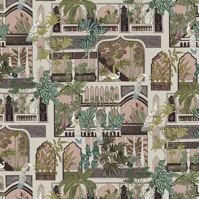 KRAVET COUTURE JMW1011.01.0 PEACOCK ARCHES 01 Wallpaper - Eade's Wallpaper