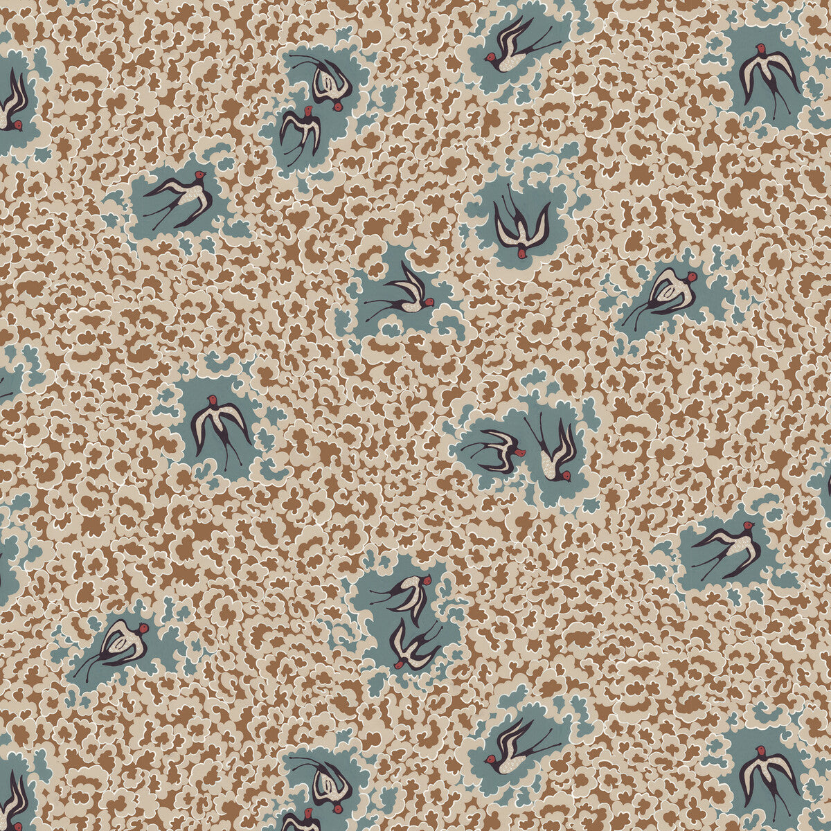 KRAVET COUTURE JMW1020.01.0 BEAS SWALLOWS 01 Wallpaper - Eade's Wallpaper