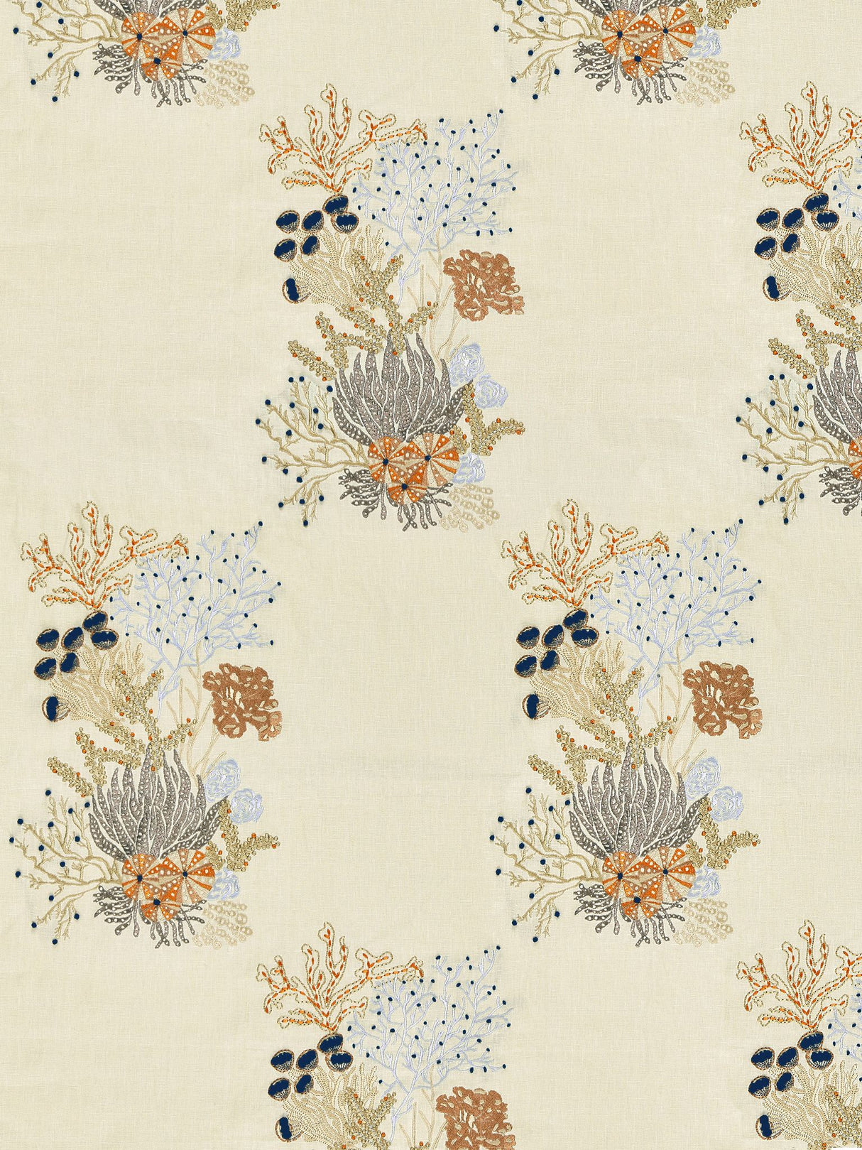 Scalamandre JM 00027072 SAND COMBE MARTIN Fabric - Eade's Wallpaper
