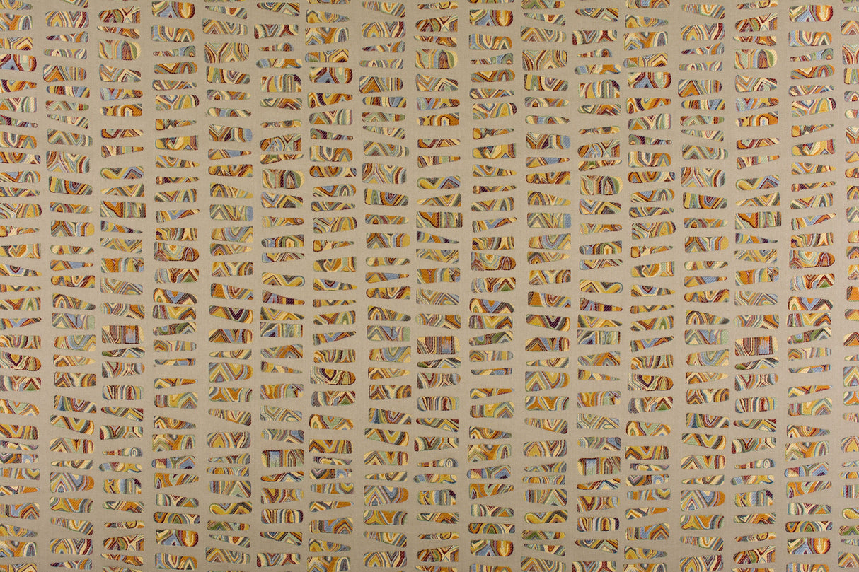 Scalamandre JM 00027274 GREY/MULTI GALISTEO Fabric - Eade's Wallpaper