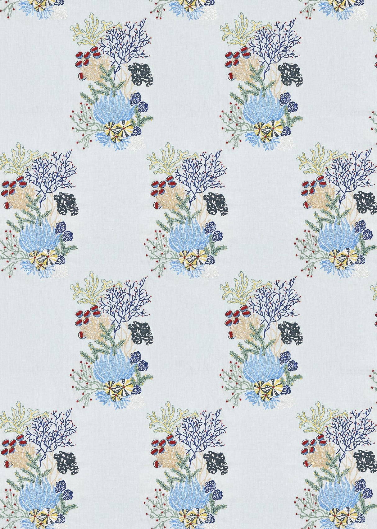 Scalamandre JM 00037072 AZURE COMBE MARTIN Fabric - Eade's Wallpaper