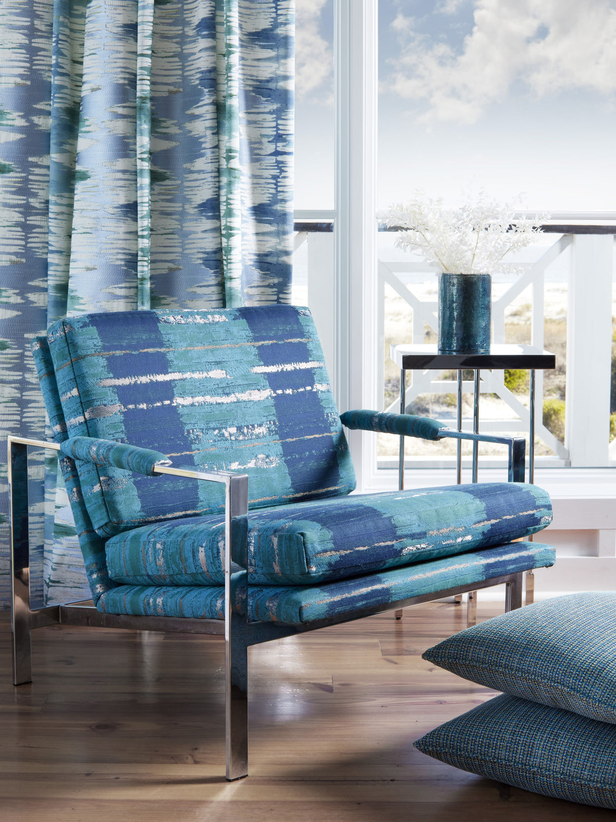 Scalamandre JM 00011763 DUSK RIVER DELTA Fabric - Eade's Wallpaper