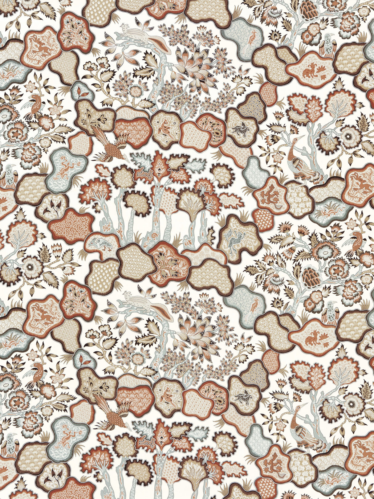 Scalamandre JP 00024659 COGNAC ZIBA Fabric - Eade's Wallpaper