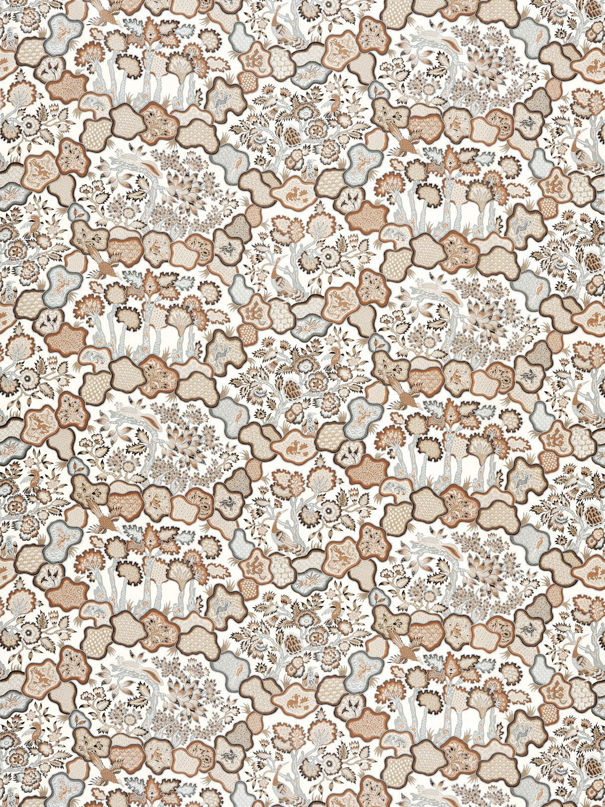 Scalamandre JP 00024659 COGNAC ZIBA Fabric - Eade's Wallpaper