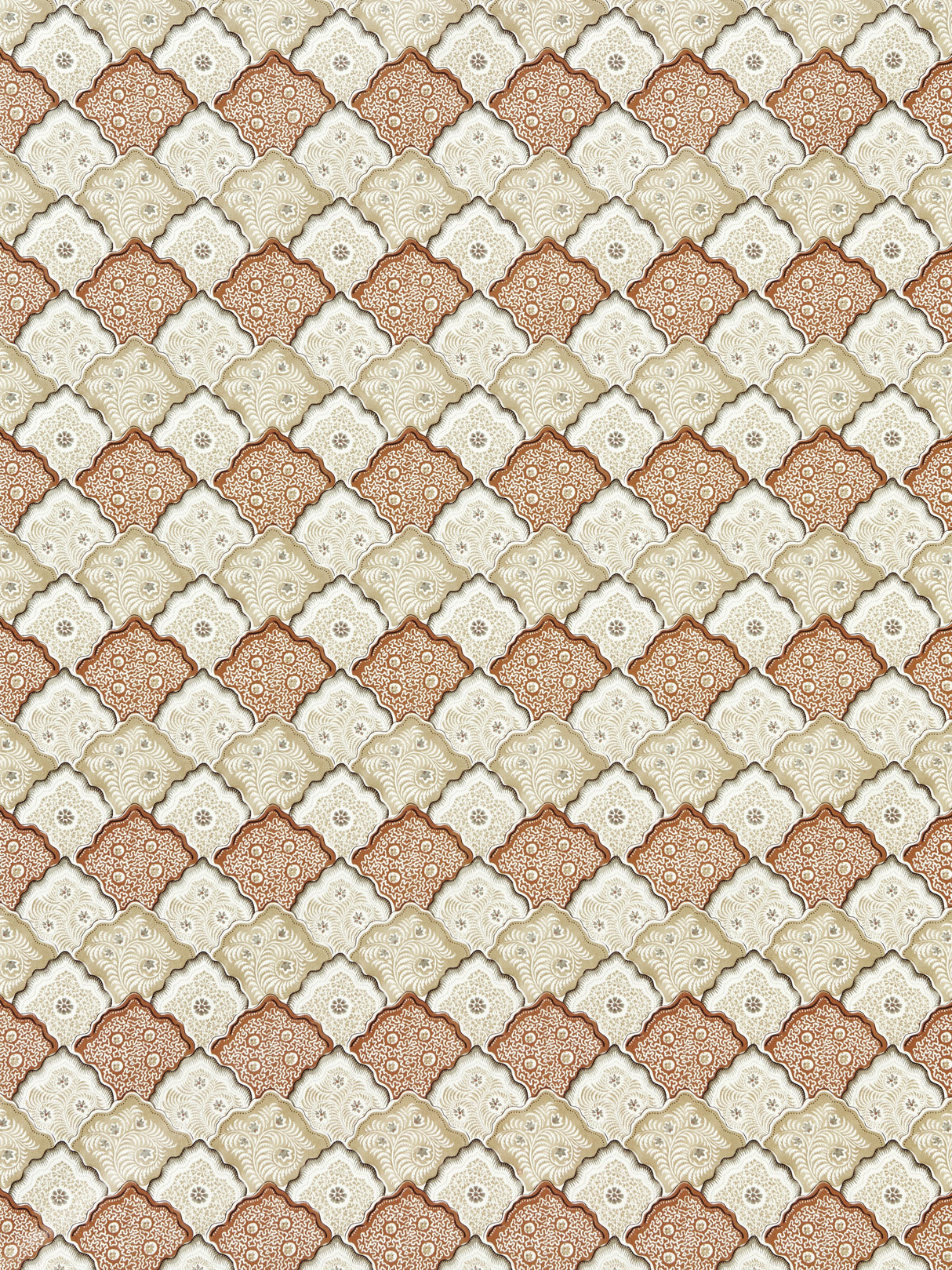 Scalamandre JP 00024660 COGNAC AKIRA Fabric - Eade's Wallpaper