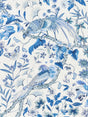 Scalamandre JP 00031340 PORCELAIN BOTANY BAY Fabric - Eade's Wallpaper