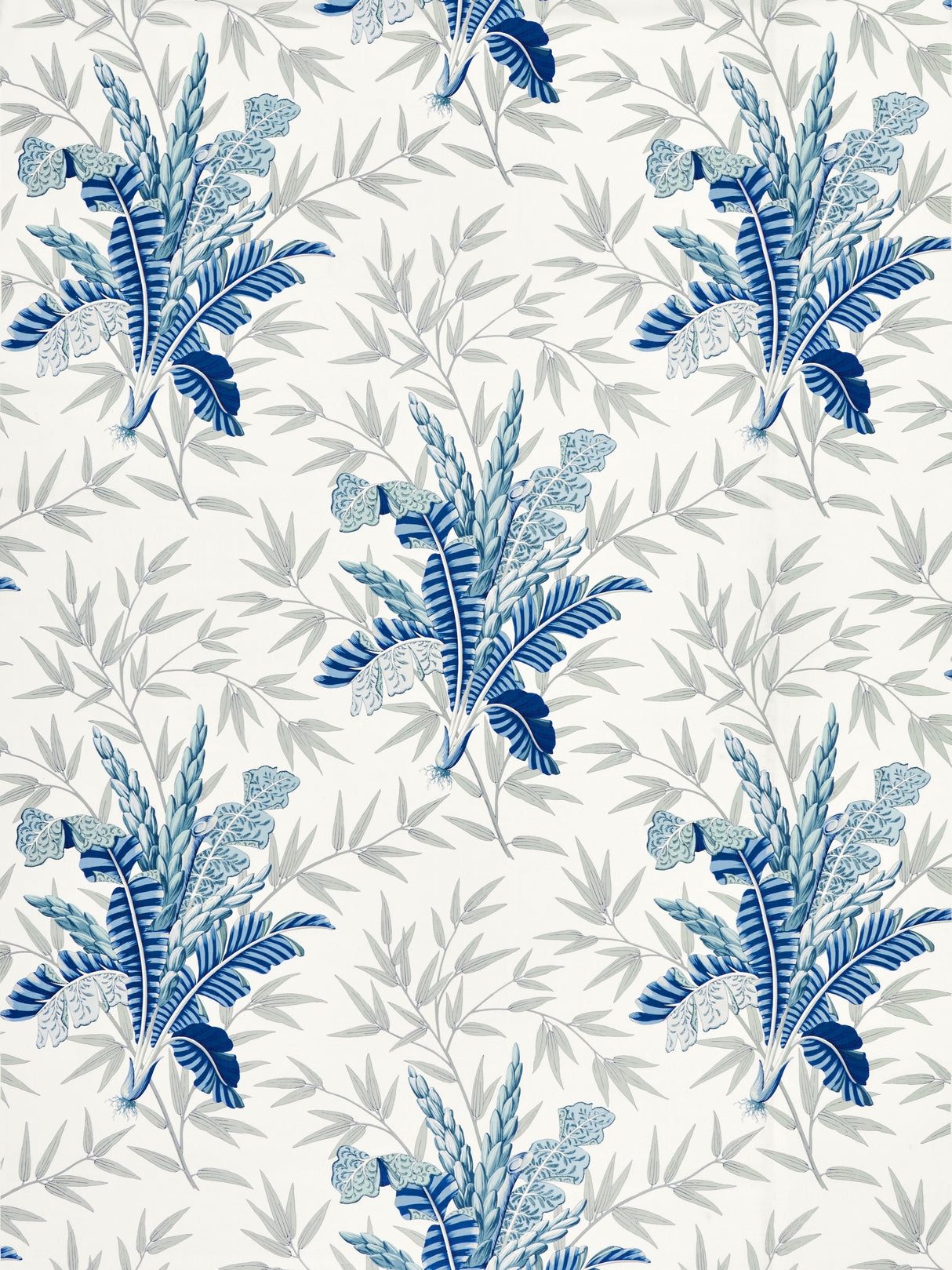 Scalamandre JP 00034485 PORCELAIN BLUE BAHAR Fabric - Eade's Wallpaper