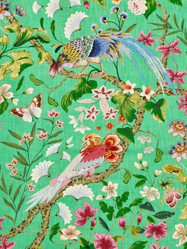 Scalamandre JP 00061340 JADE BOTANY BAY Fabric - Eade's Wallpaper