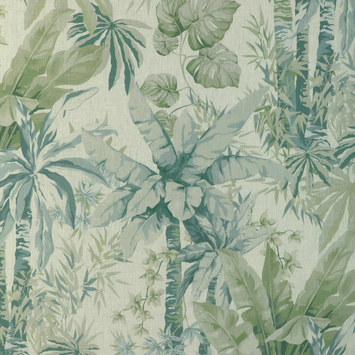 KRAVET COUTURE JUNGLEWOOD.35.0 JUNGLEWOOD BLUE SAGE Fabric - Eade's Wallpaper