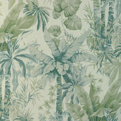 KRAVET COUTURE JUNGLEWOOD.35.0 JUNGLEWOOD BLUE SAGE Fabric - Eade's Wallpaper