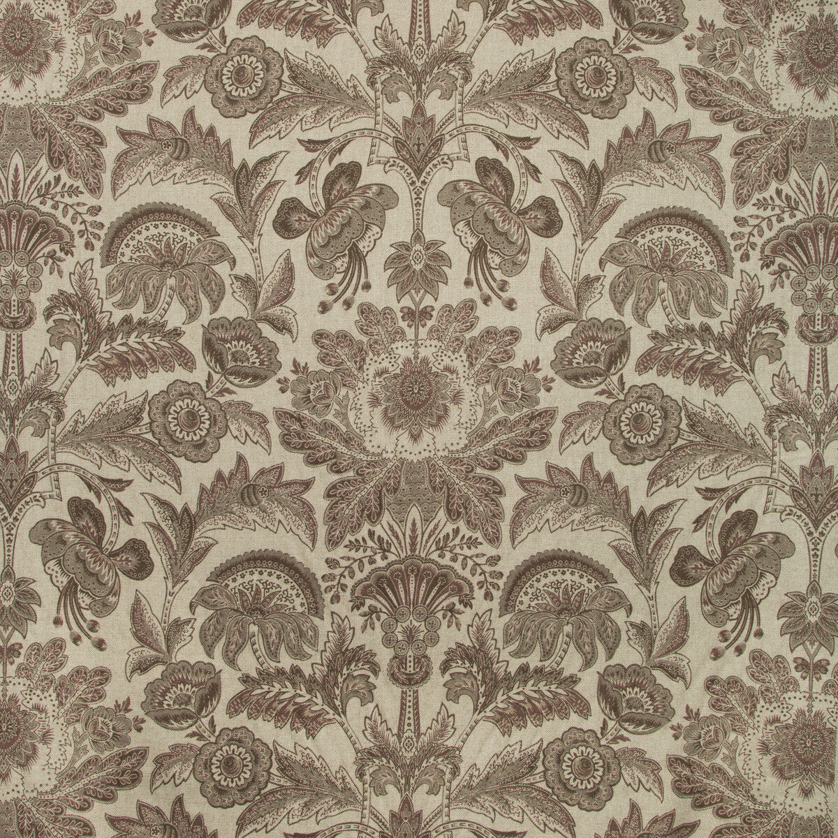 KRAVET COUTURE KENT MANOR.10.0 KENT MANOR AUBERGINE Fabric - Eade's Wallpaper