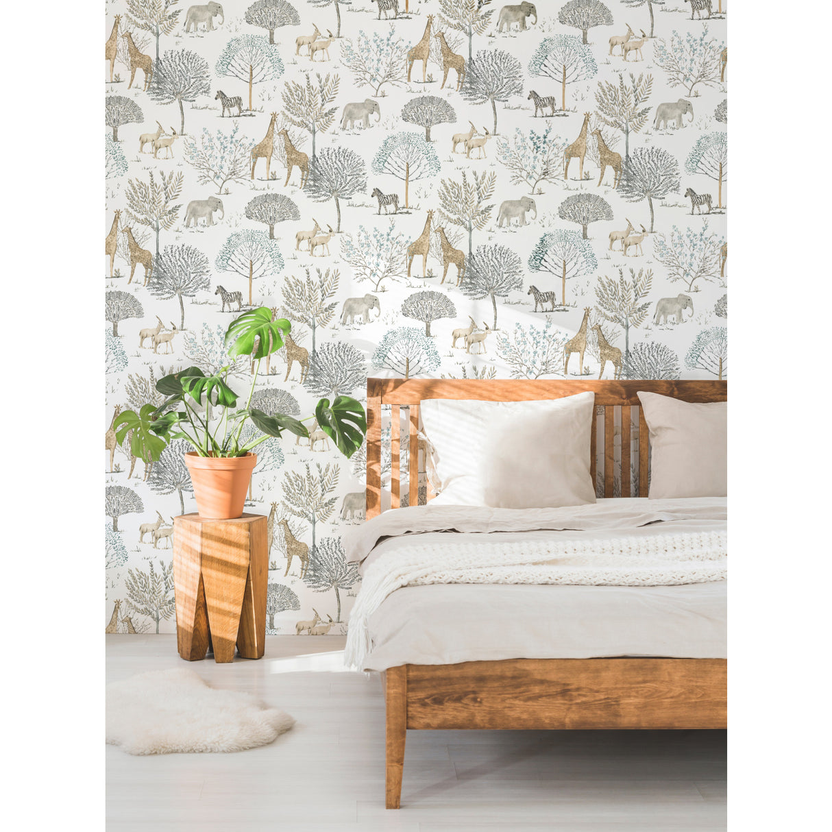 York KI0541 On the Savanna Neutral Wallpaper