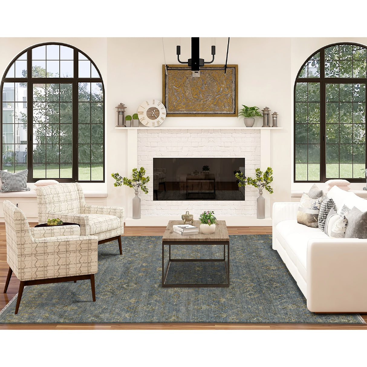 Amer Rugs KOH-6 Kohinoor Contemporary Floral Area Rug