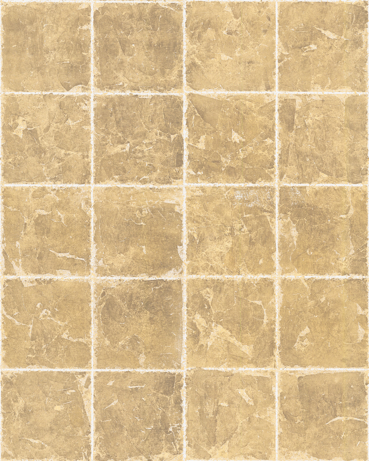 York KT2102 Metal Leaf Squares Gold Wallpaper