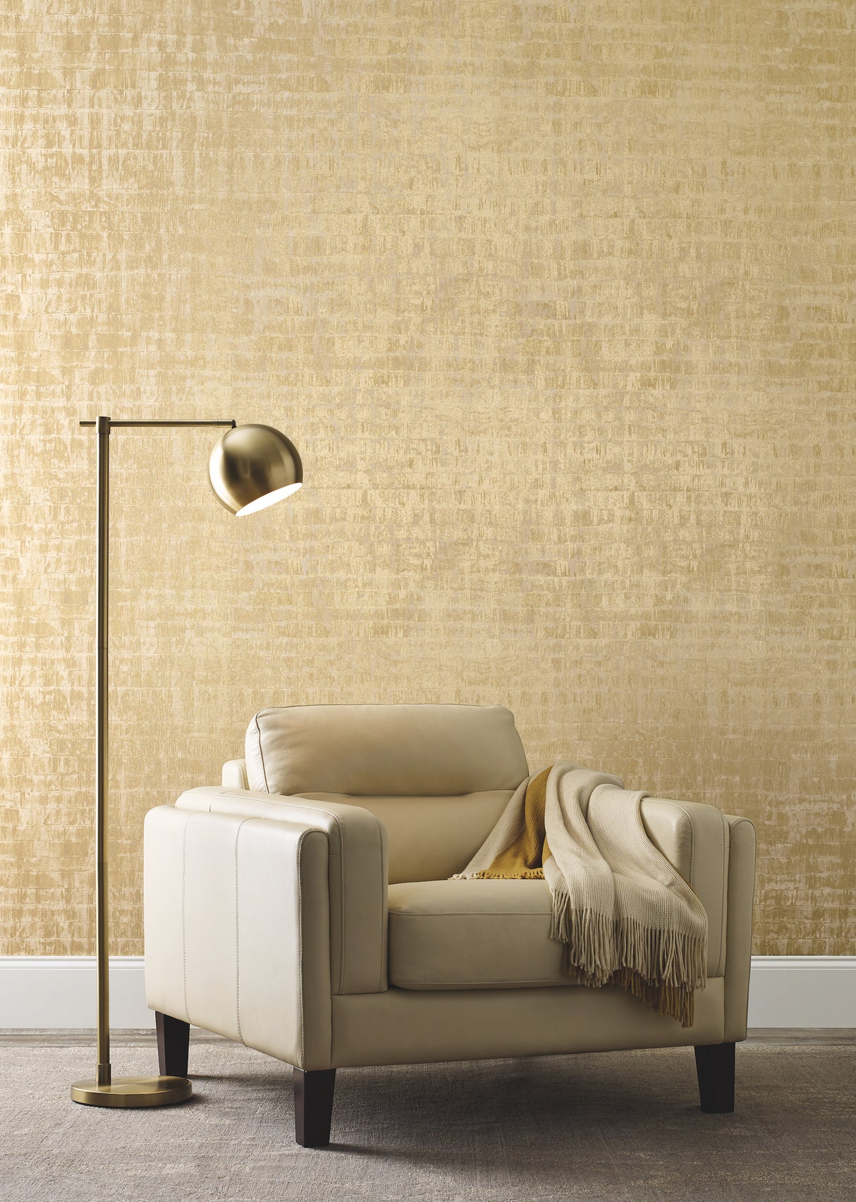 York KT2131 Liquid Metal Gold Wallpaper