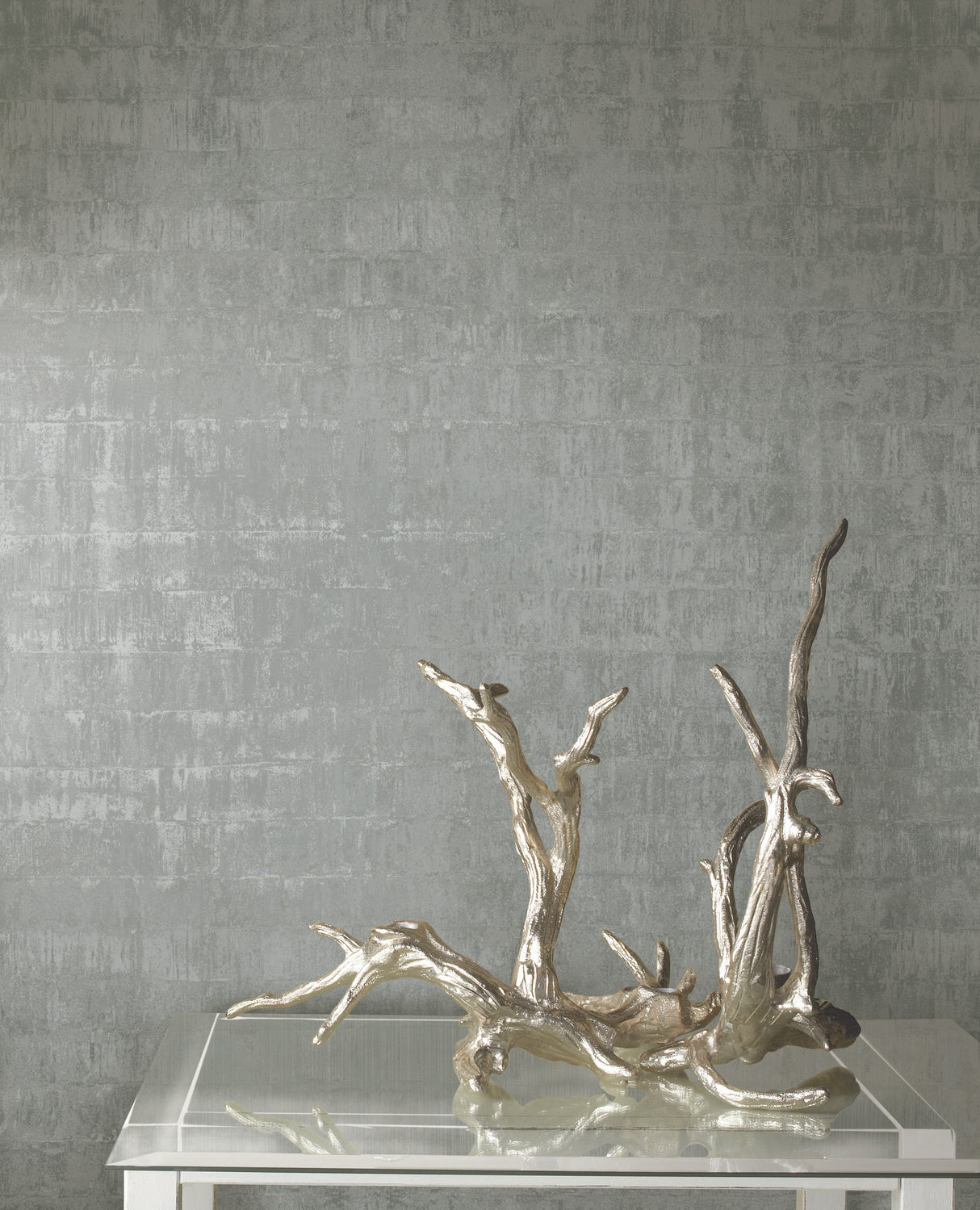 York KT2133 Liquid Metal Silver Wallpaper