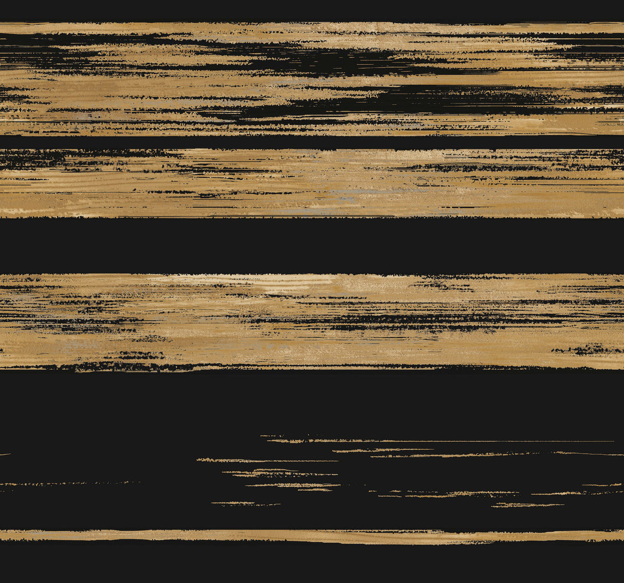 York KT2151 Horizontal Dry Brush Black & Gold Wallpaper