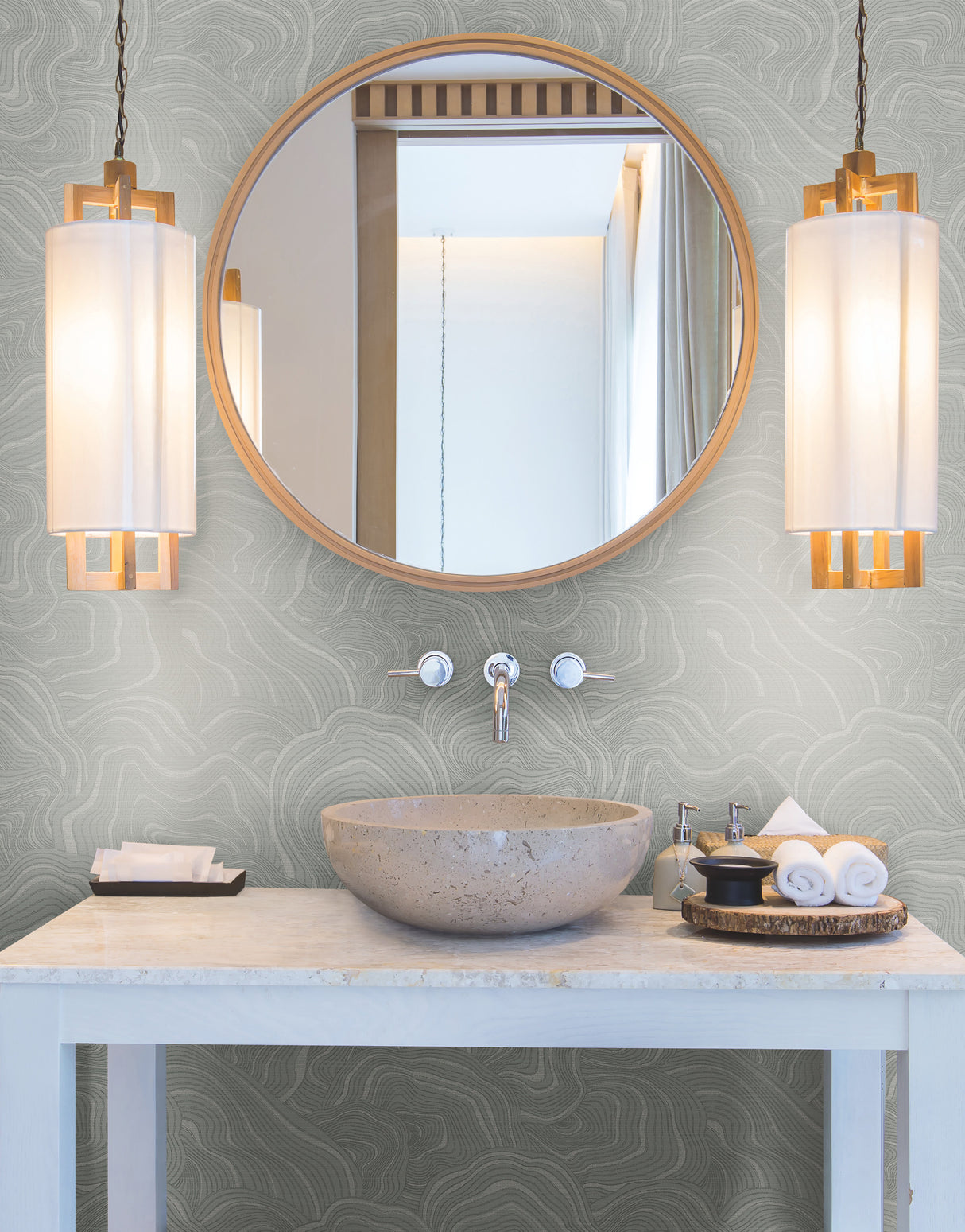 York KT2165 Geodes Grey Wallpaper