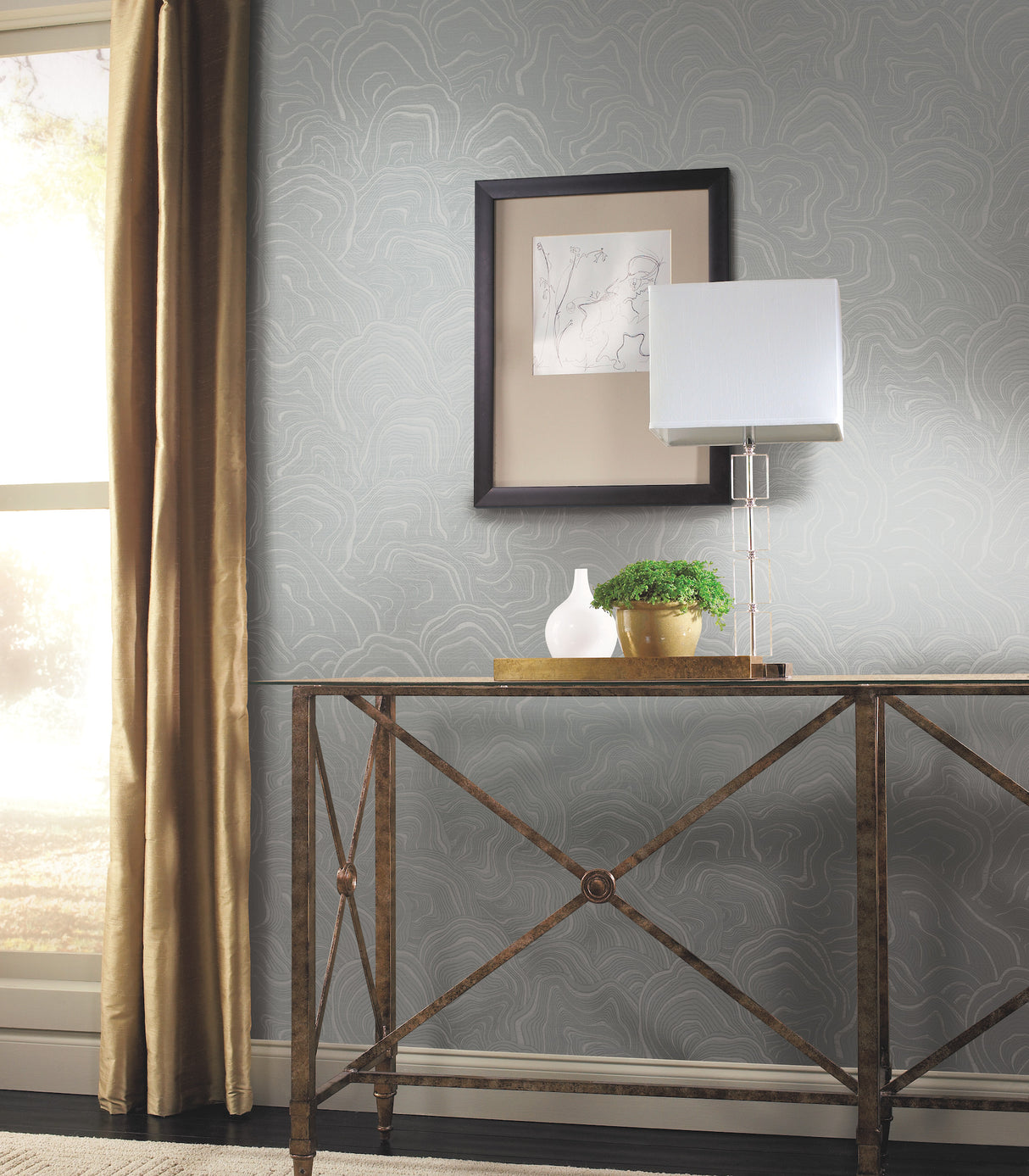 York KT2165 Geodes Grey Wallpaper