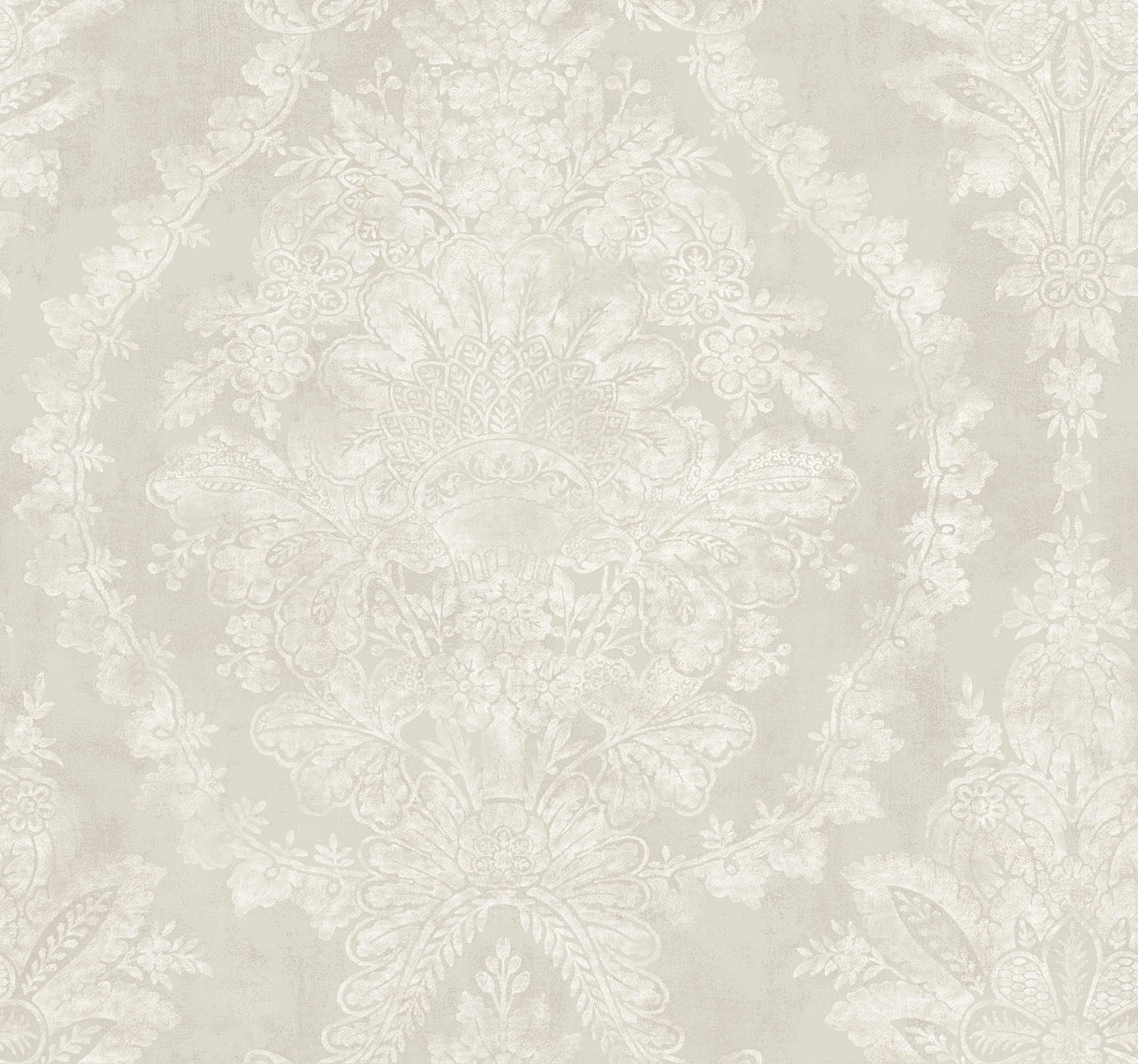 York KT2214 Charleston Damask Cream Wallpaper