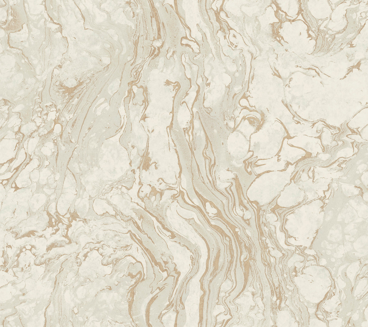 York KT2223 Polished Marble White & Gold Wallpaper