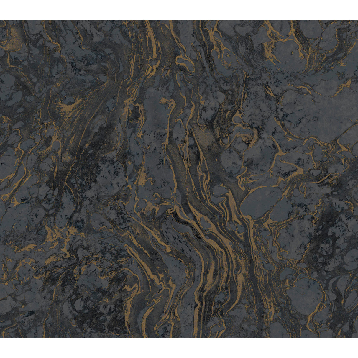 York KT2224 Polished Marble Black Wallpaper