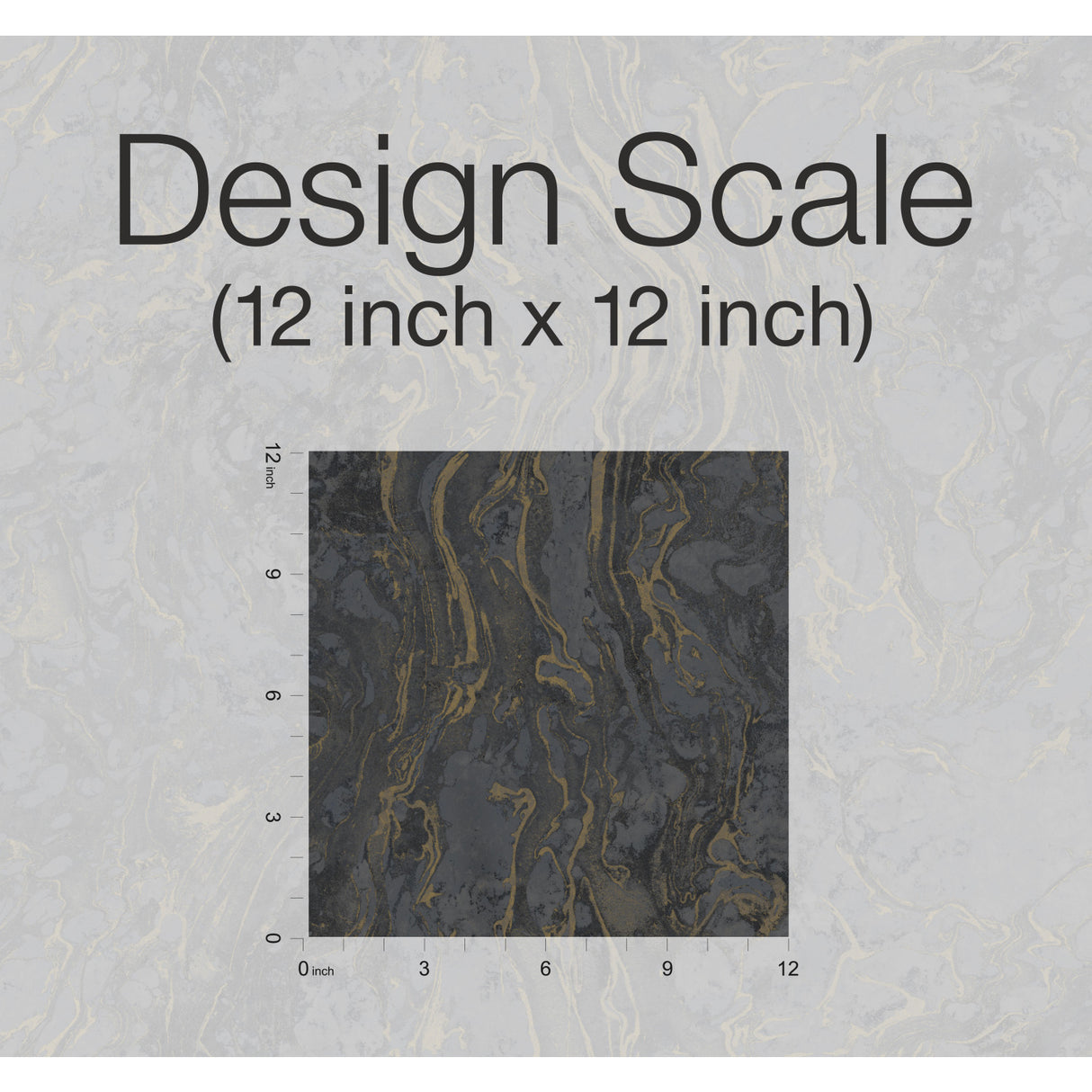 York KT2224 Polished Marble Black Wallpaper