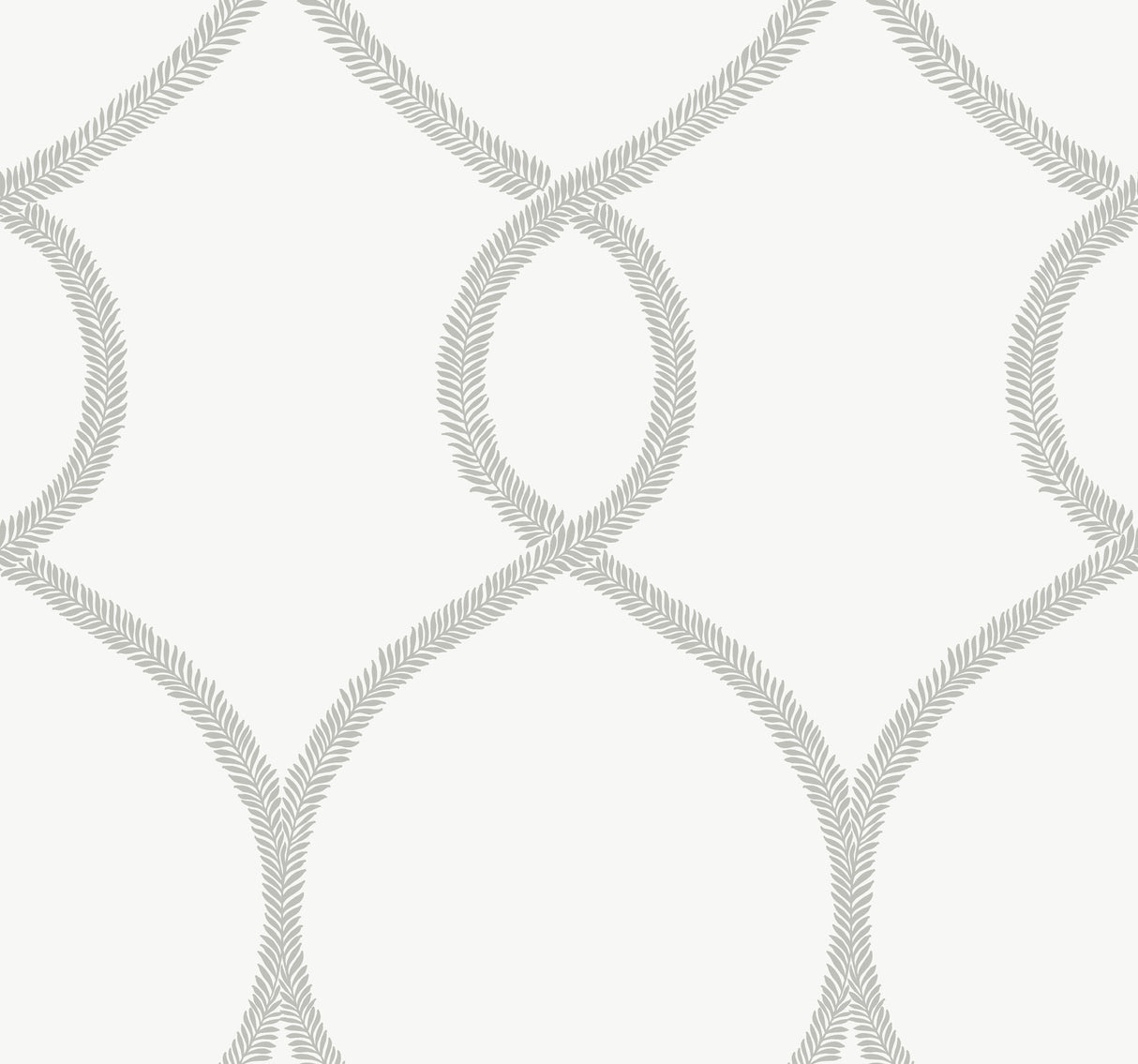 York KT2233 Laurel Leaf Ogee Grey Wallpaper