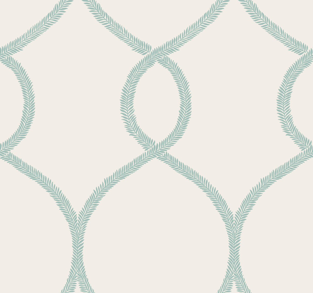 York KT2238 Laurel Leaf Ogee Teal Wallpaper
