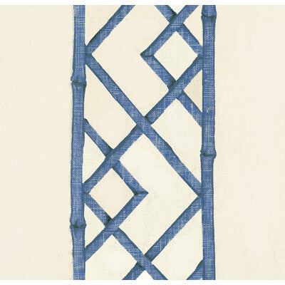 KRAVET BASICS LATTICELY.516.0 LATTICELY ULTRAMARINE Fabric - Eade's Wallpaper