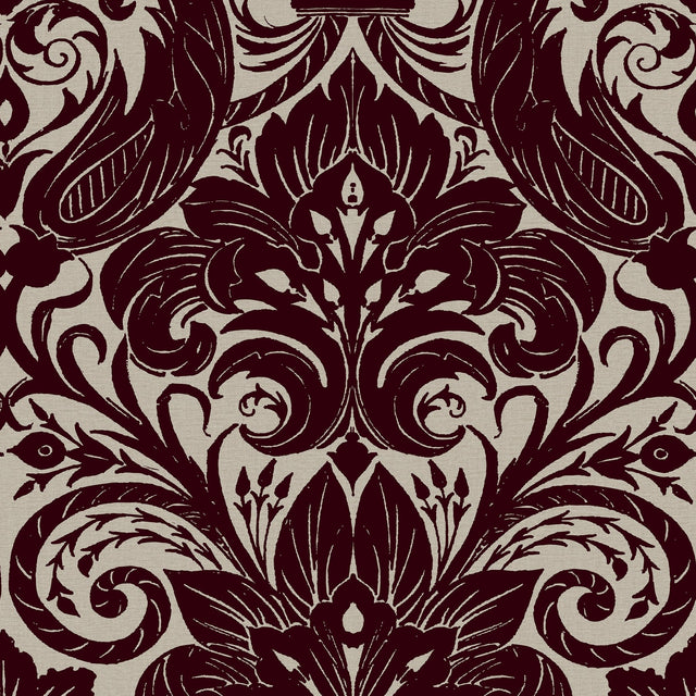Galerie LB25170 Red Damask Sauvage - Eade's Wallpaper