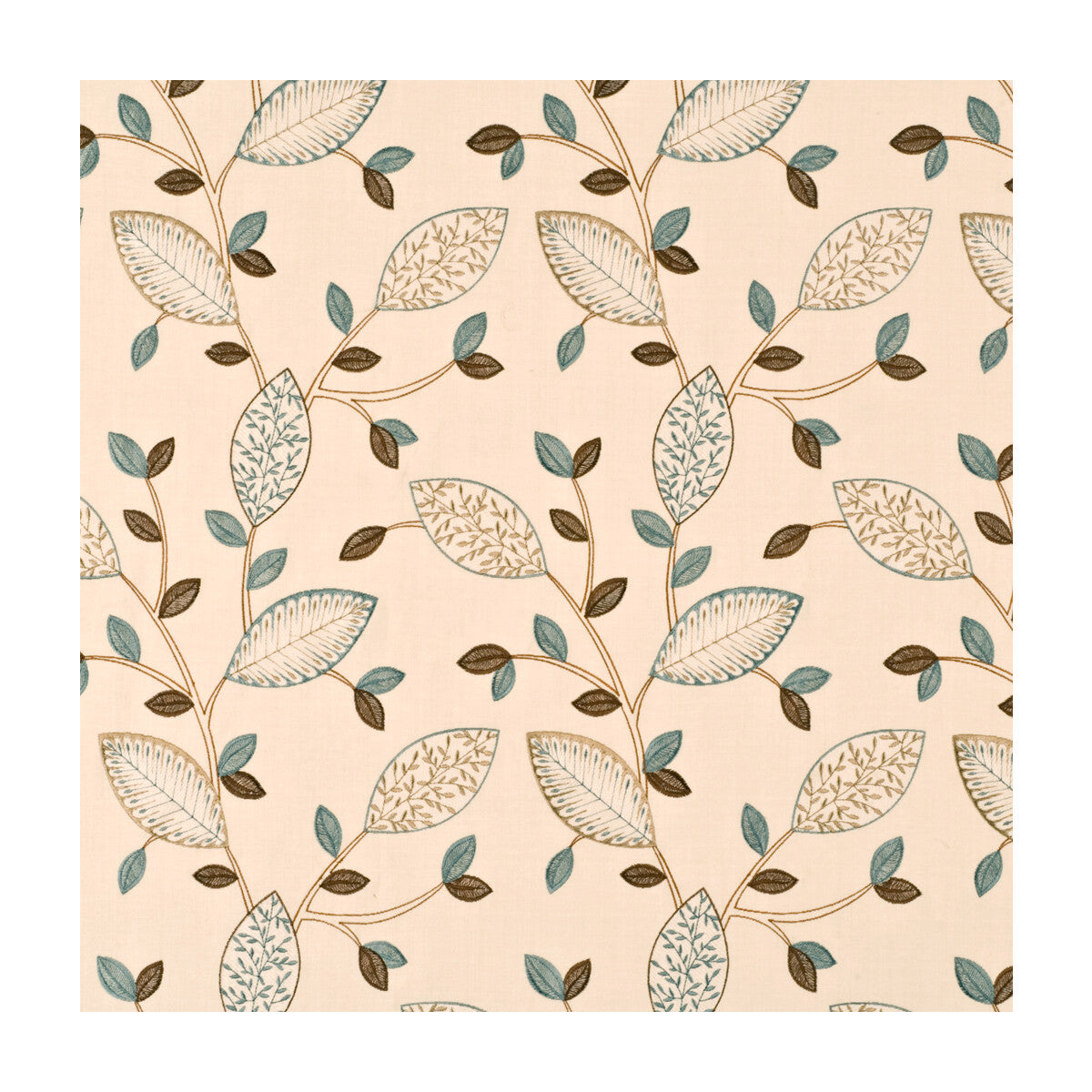 BAKER LIFESTYLE LB50142.3.0 LAURETTA TEAL/BISCUIT Fabric - Eade's Wallpaper