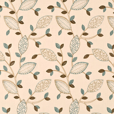 BAKER LIFESTYLE LB50142.3.0 LAURETTA TEAL/BISCUIT Fabric - Eade's Wallpaper