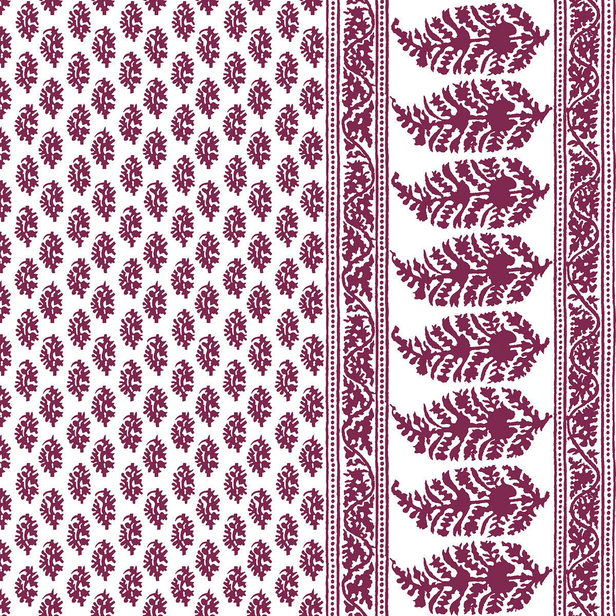 GASTON Y DANIELA LCT1028.003.0 ARAVAQUITA BURDEOS Fabric - Eade's Wallpaper
