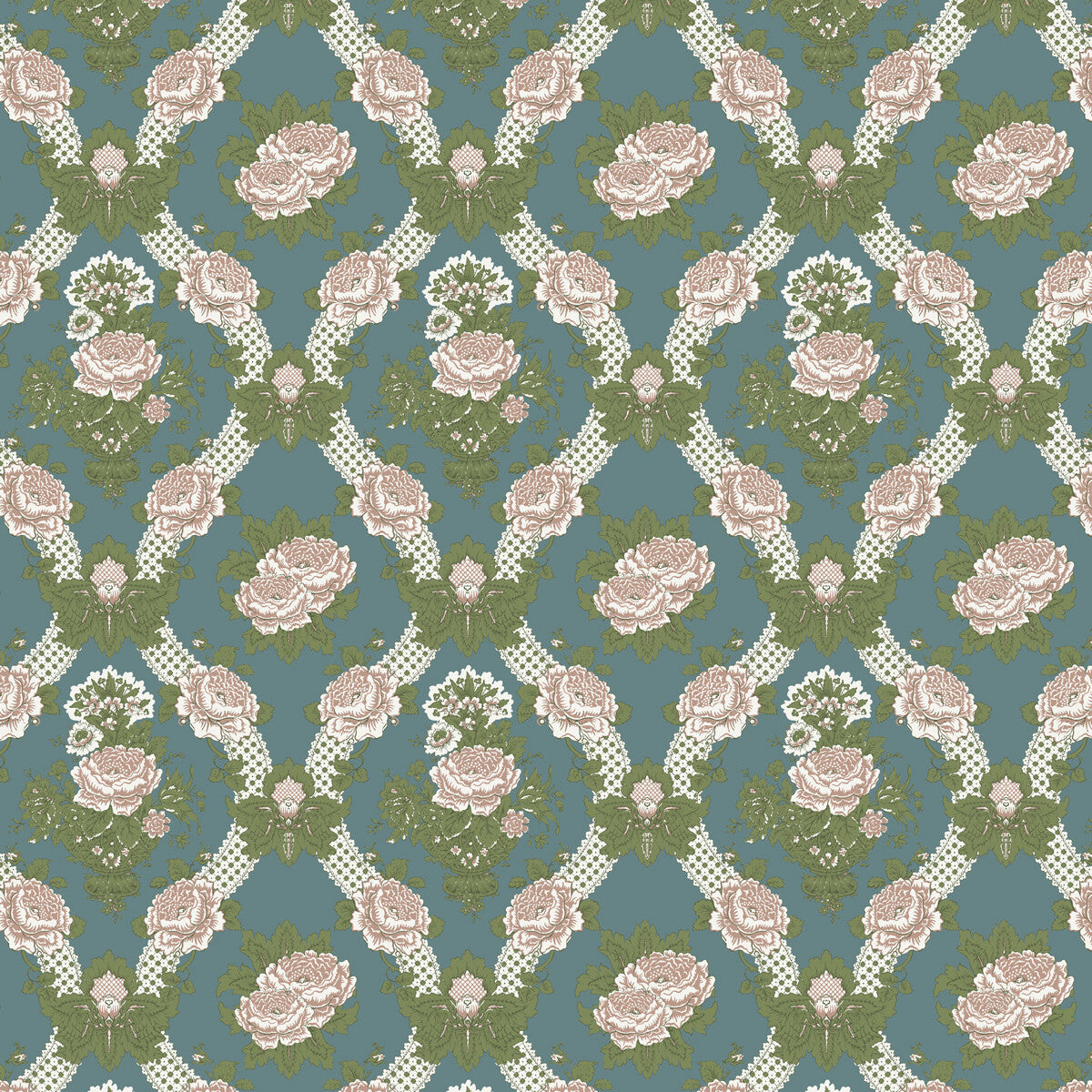 GASTON Y DANIELA LCT1058.001.0 ARANCHINA AZUL Fabric - Eade's Wallpaper