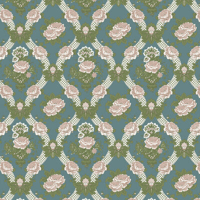 GASTON Y DANIELA LCT1058.001.0 ARANCHINA AZUL Fabric - Eade's Wallpaper