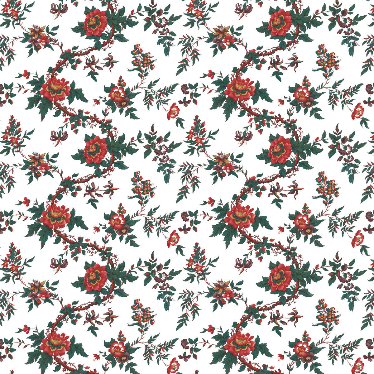 GASTON Y DANIELA LCT1069.001.0 SARITA ROJO Fabric - Eade's Wallpaper