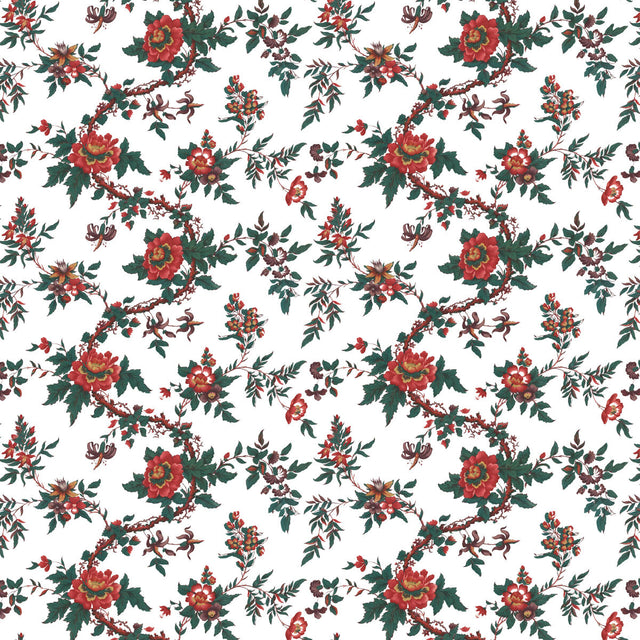 GASTON Y DANIELA LCT1069.001.0 SARITA ROJO Fabric - Eade's Wallpaper
