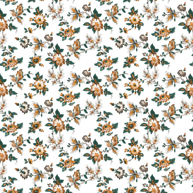 GASTON Y DANIELA LCT1070.002.0 BRIGITTA OCRE Fabric - Eade's Wallpaper