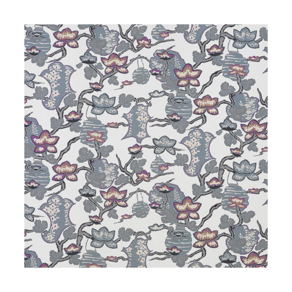 GASTON Y DANIELA LCT5364.004.0 MARIA COBALTO/LAVANDA Fabric - Eade's Wallpaper