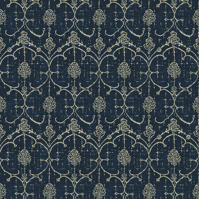 GASTON Y DANIELA LCT5487.003.0 LORENZO PETROLEO Fabric - Eade's Wallpaper