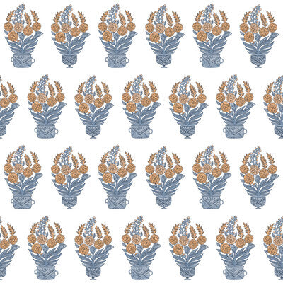 GASTON Y DANIELA LCW1020.001.0 CELORIO WP AZUL/TEJA Wallpaper - Eade's Wallpaper