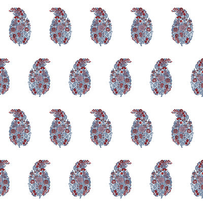 GASTON Y DANIELA LCW1022.001.0 TARSILA WP AZUL/ROJO Wallpaper - Eade's Wallpaper