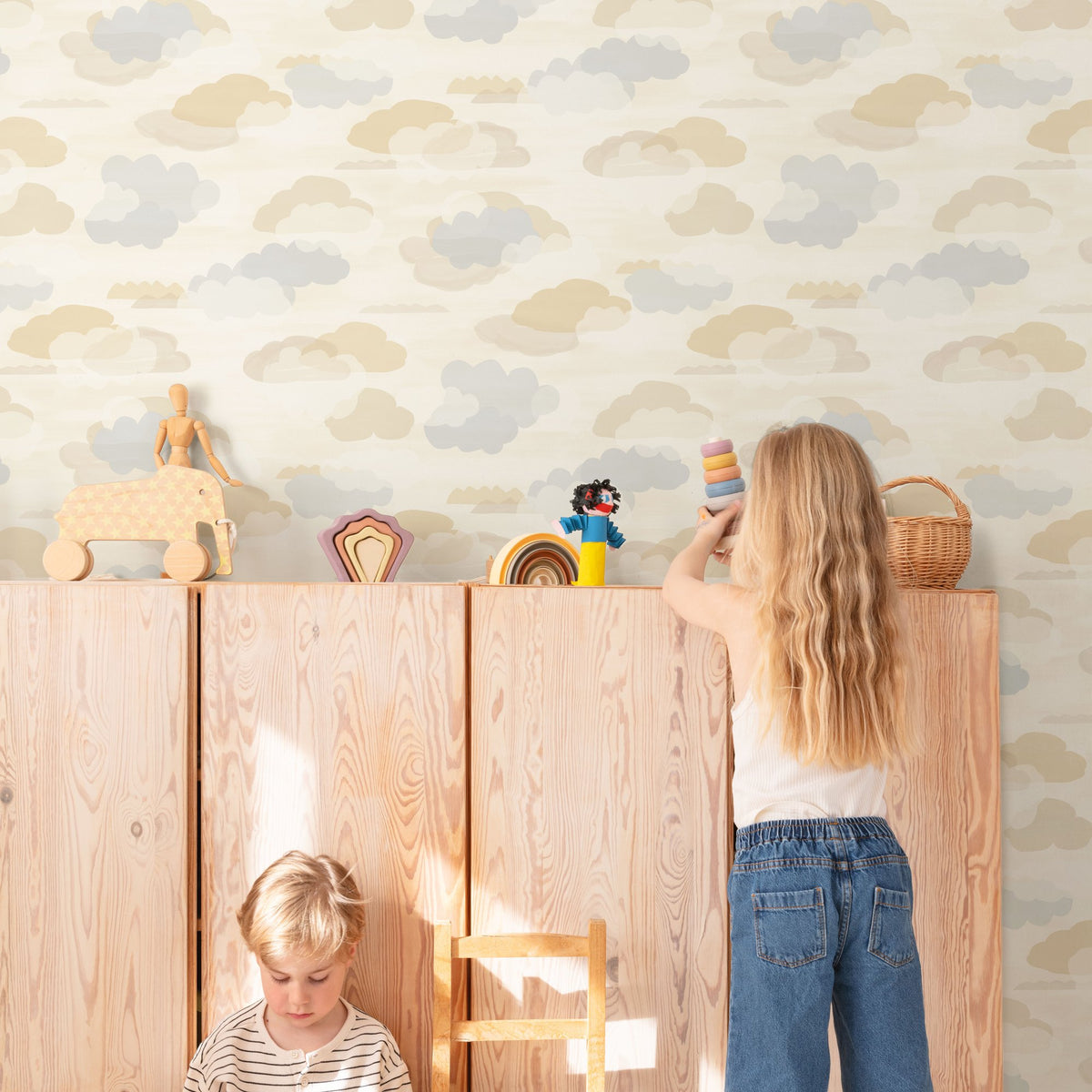 Galerie Little Dreamers Landscape Beige Wallpaper GDLD2019