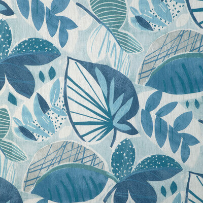 KRAVET BASICS LEAF-A-LOT.5.0 LEAF-A-LOT OCEAN Fabric - Eade's Wallpaper
