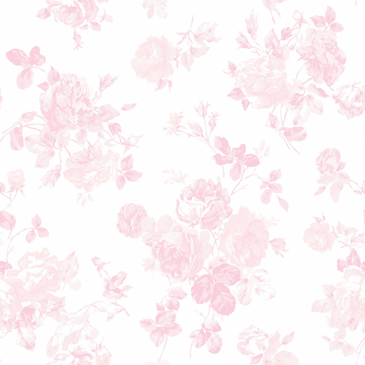 LoveShackFancy LFS5016 Everblooming Rosettes Faded Primrose Peel & Stick Wallpaper