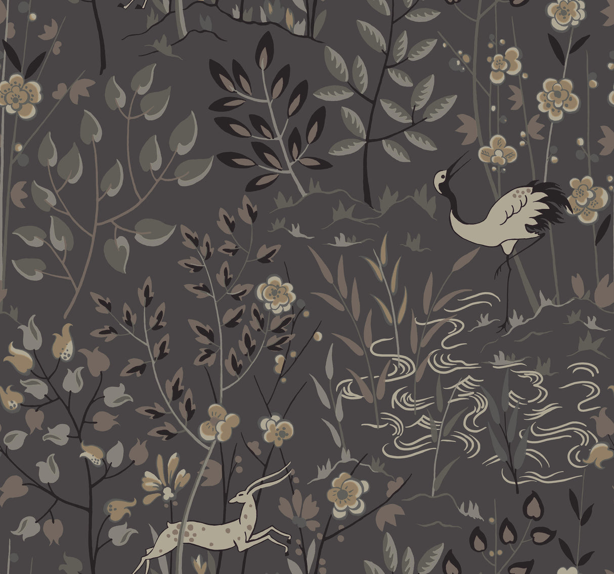 York LL4785 Aspen Grey Wallpaper