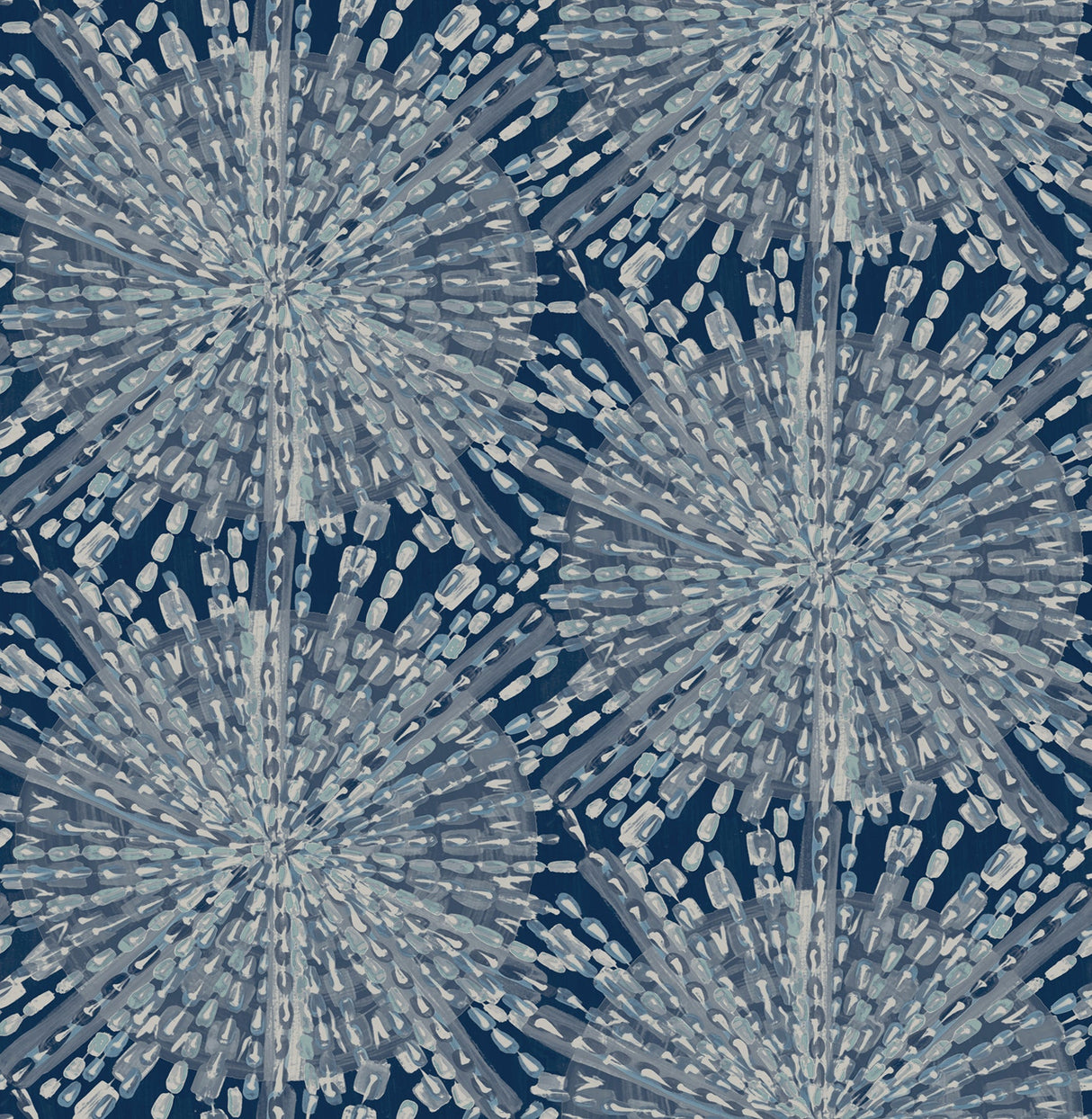 LiLi WhittWhitt LLS4116 Navy Sunburst Peel & Stick Wallpaper