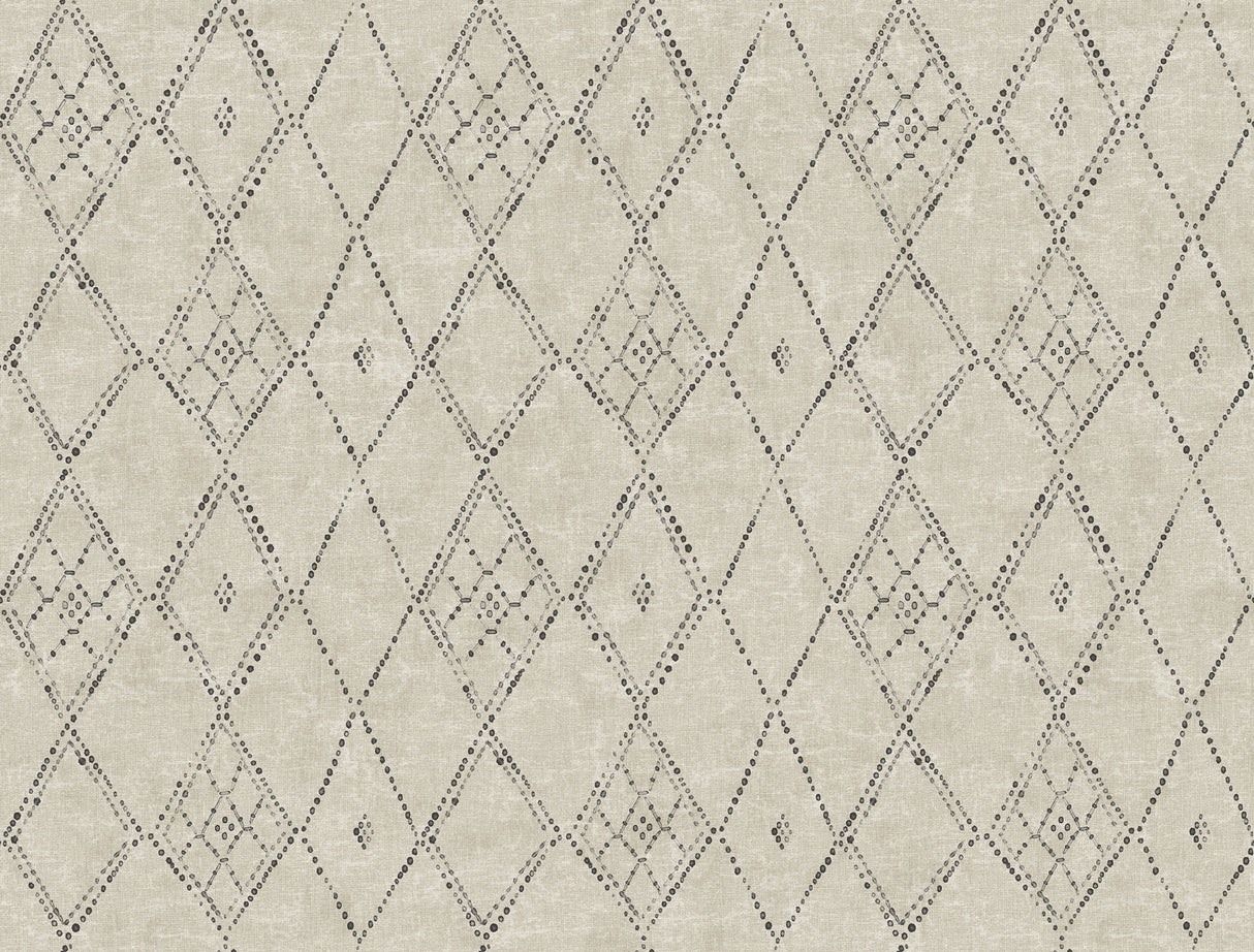 York LM5311 Souk Diamonds Taupe Wallpaper