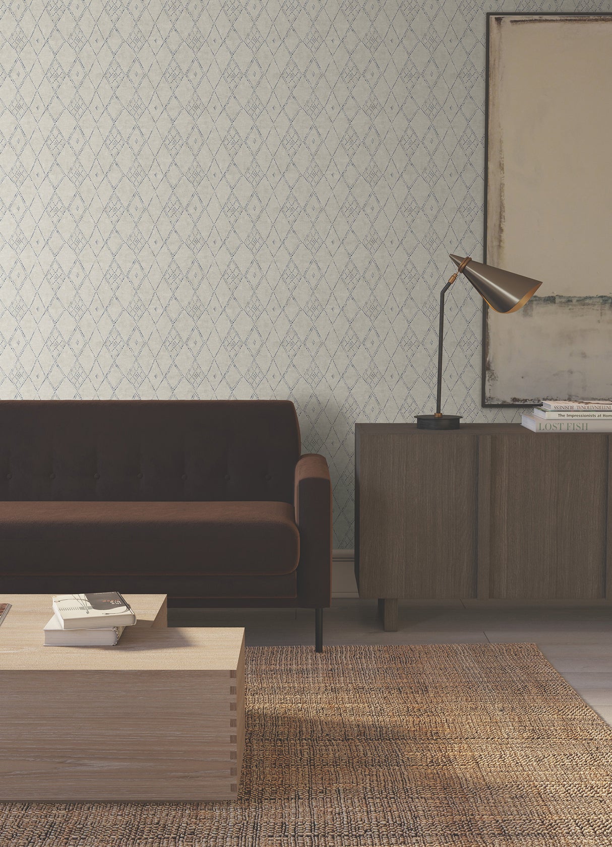 York LM5313 Souk Diamonds Sage Wallpaper